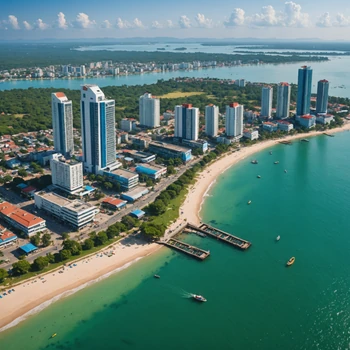 beach hotel in Sihanoukville, Cambodia